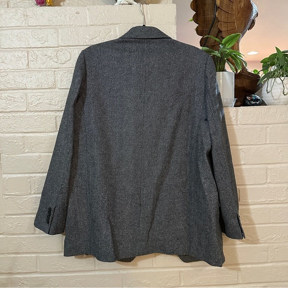 EVERLANE oversized blazer in wool grey herringbone - Picture 8 of 9